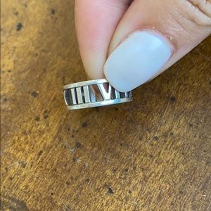 Beautiful Tiffany Roman numeral ring